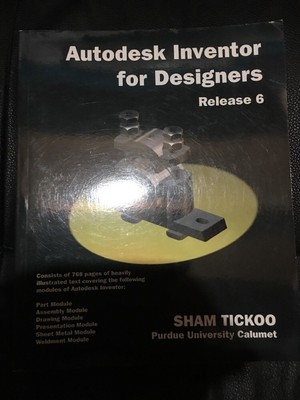 Autodesk Inventor for Designers Release 6 Brand New!