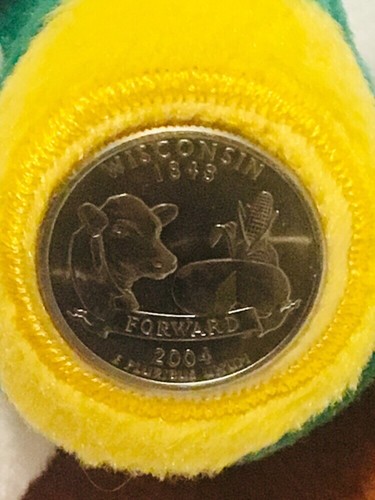 LIMITED TREASURES WISCONSIN STATE BEAR W/COIN, 8 1/2