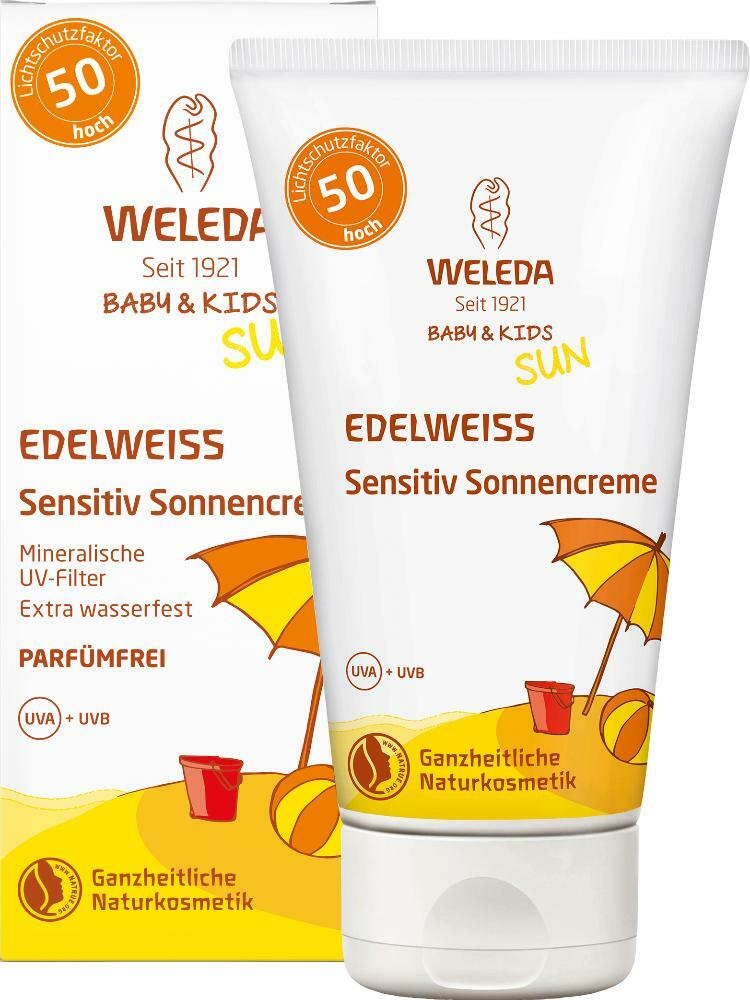 Weleda EDELWEISS Sensitiv Sonnencreme LSF 50 (27,18 EUR/100 ml)