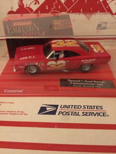 CARRERA PRO-X PLYMOUTH ROAD RUNNER 70' EVOLUTION 1/32 SLOT CAR RARE DARK RED NEW