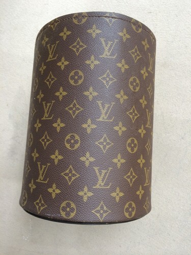 Louis Vuitton Extremely Rare wastebasket From 1970's desk set