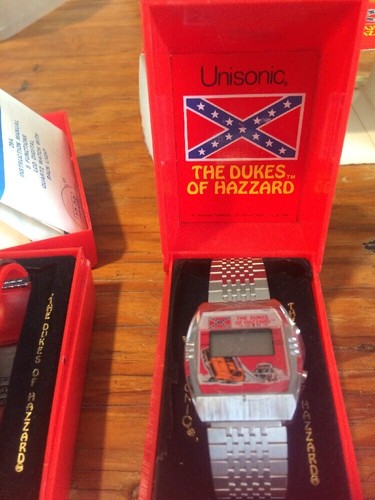 Vintage Dukes of Hazzard LOT with LCD Quartz Watches 1981 Unisonic Lot Of 4