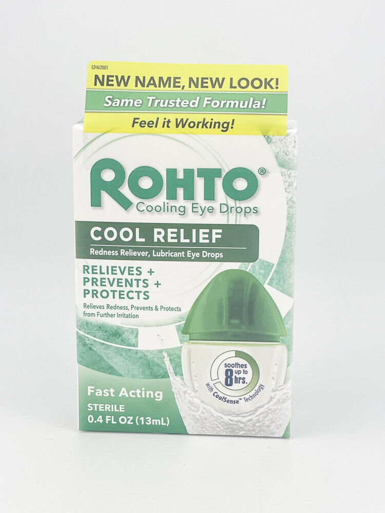 Rohto Lubricant Eye Drops Dual Action Redness Relief Cooling B...
