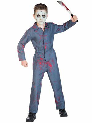 Childs Halloween Serial Psycho Killer Fancy Dress Costume Kids Michael Myers