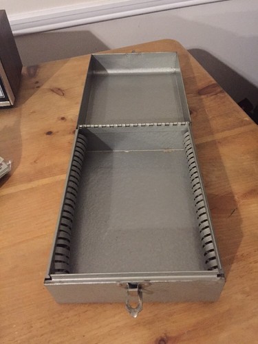 Vintage Hammer Metal Document Storage Box Excelsior USA Portable File Organizer