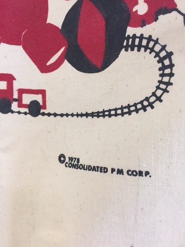 Vintage 1978 My Toys Drawstring toy bag Made In USA Collectible Toy