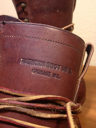 Vintage Leather Logger Lineman Riding Boots Hawthorn Boot Mfg. Spokane WA