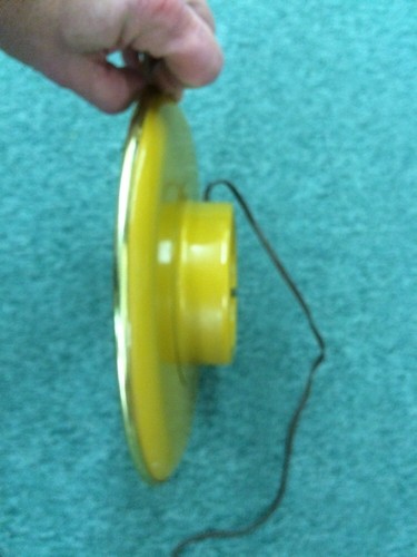 vintage United wall clock retro metal leaves art deco model 45