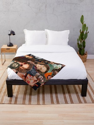 Matthew Gray Gubler Collage Velveteen Plush Blanket, Spencer Reid Throw Blanket