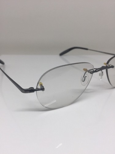 Pre-owned Porsche Design P7003 Titanium Eyeglasses C. B Dark Grey P 7003 Eyewear 52mm In Clear Demo Lenses