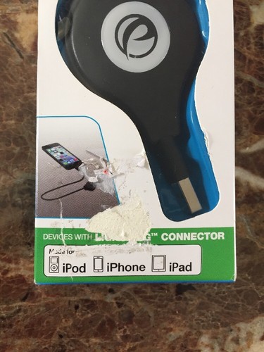 NEW RETRACTABLE APPLE LIGHTNING CONN IPOD, IPAD, & IPHONE SYNC CHARGE CABLE