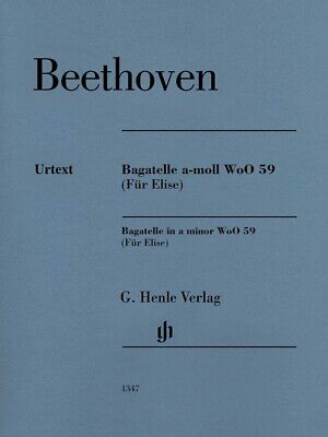 Beethoven Bagatelle in A minor WoO 59 Fur Elise Sheet Music Revised Ed 051481347