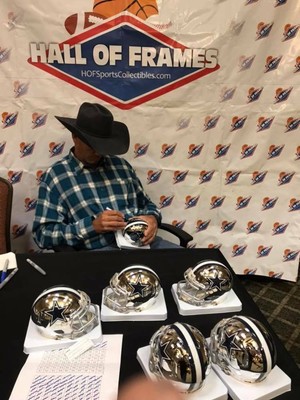 Jay Novacek Signed Dallas Cowboys Football W/ COA & PROOF