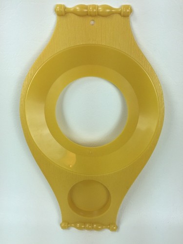 Mid Century Modern Vintage Picnic Plate & Drink Holders Green & Gold Set Of 6