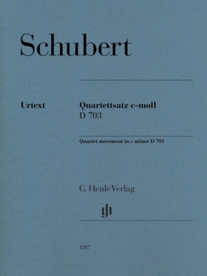 Schubert String Quartet Movement Quartettsatz in C Minor D. 703 Score 051481317