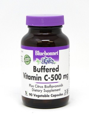 Bluebonnet Буферизованный витамин C 500 мг 90 растительных капсул
