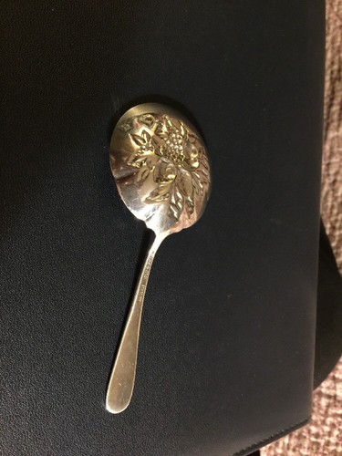 S. Kirk & Son Inc. Sterling Silver Bon Bon Spoon Hand Chased in Repousse 28.8g