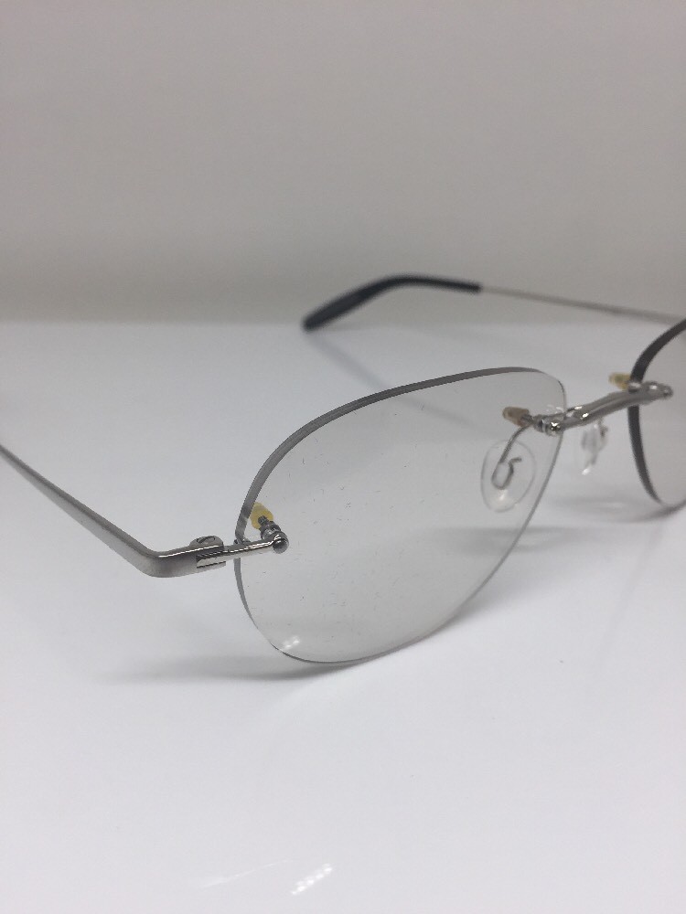 Pre-owned Porsche Design P7003 Titanium Eyeglasses C. C Silver P 7003 Optical 52-17mm In Clear Demo Lenses