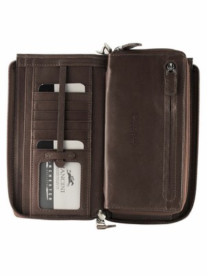 Mancini RFID Secure Ladies' Trifold Leather Wallet