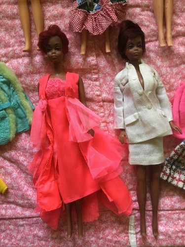 VTG Large Lot Barbie & Friends 7 Mod Dolls, TNTs, Julia, PJ+, Clothes Vintage