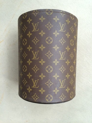 Louis Vuitton Extremely Rare wastebasket From 1970's desk set