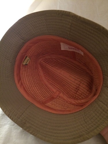 London Fog Fedora Tan Color Size Medium Classic Hat Hipster