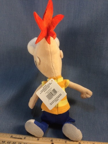 Walt Disney Land World Parks 7” Phineas Bean Bag Plush Figure Ferb