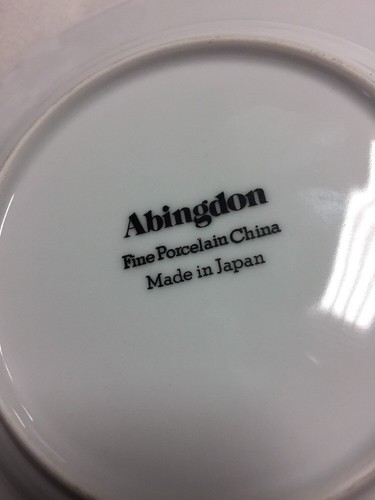 13 ABINGDON Japan Fine China - 6-3/8