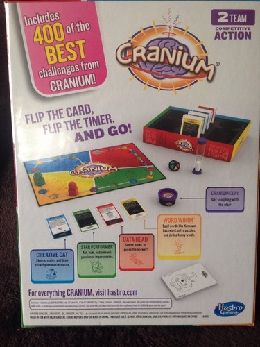 Cranium Best Of Party Game 400 Challenges 2013 Sketch Sculpt Clay Draw Sealed