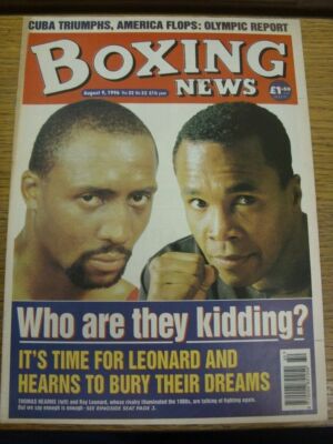 09/08/1996 Boxing: Boxing News Magazine - Vol.52 No.32 - Who Are They Kidding? I