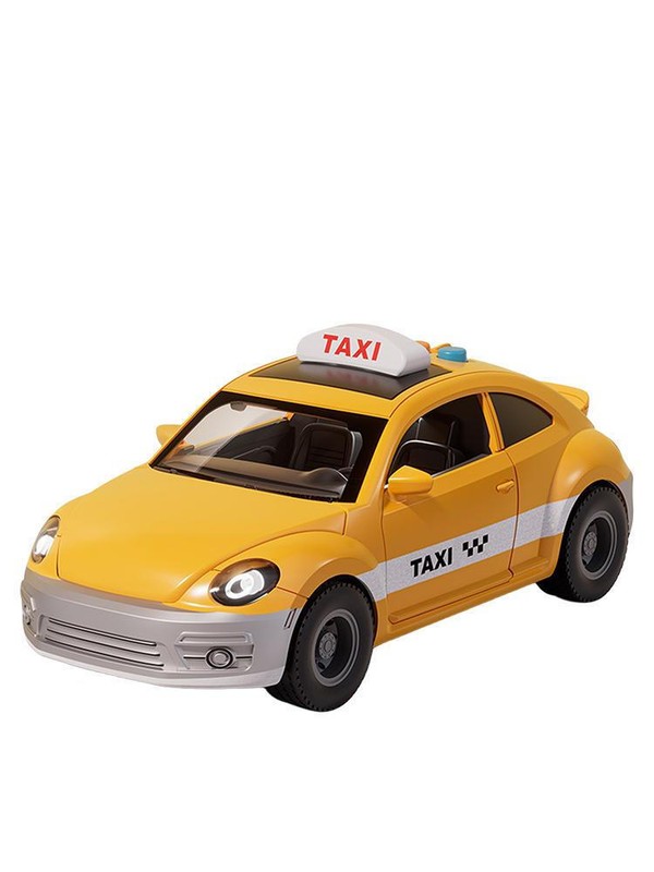Toy Cars Taxi Model Toy Car With Sound And Light Puzzle Kids Car Toy Model