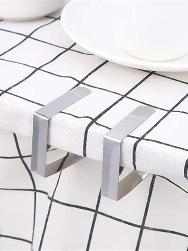 8pcs Metal Tablecloth Clips Clamps Table Cover Holders For Picnic Party Dinner