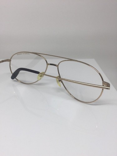 Pre-owned Porsche Design Aviator Eyeglasses P 6003 C. B Gold M. P6003 Optical 56-14mm In Clear Demo Lenses