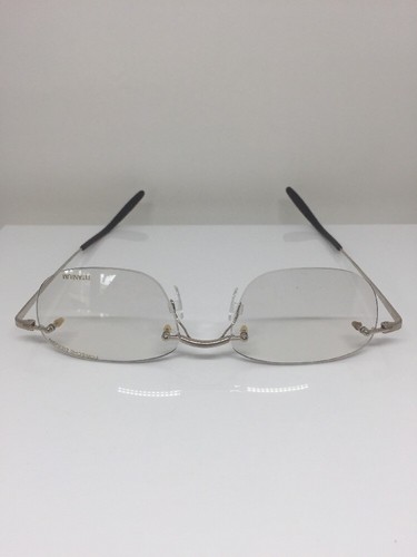 Pre-owned Porsche Design P7004 Eyeglasses C. A Satin Gold P 7004 Optical Eyewear 50mm In Clear Demo Lenses
