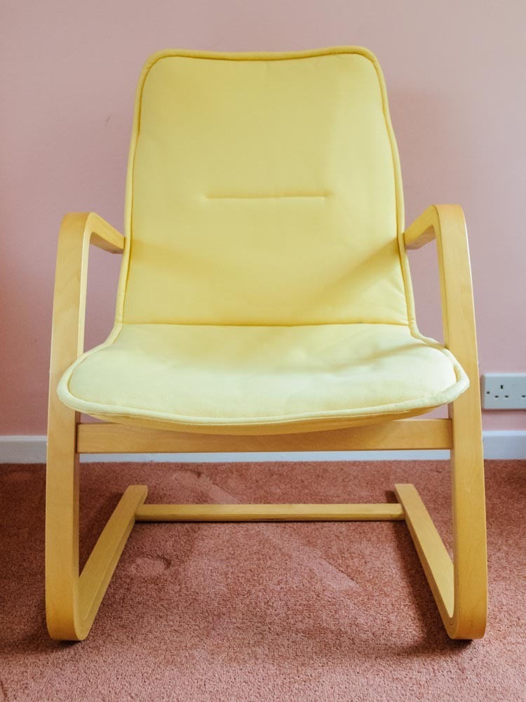 Yellow Ikea Poang bentwood frame chair in Guildford, Surrey Gumtree