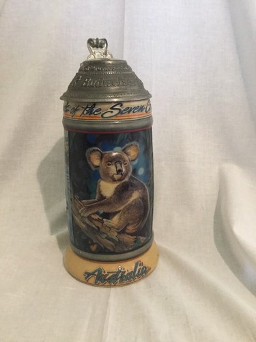 STEIN, BUDWEISER - ANIMALS OF THE SEVEN CONTINENTS - AUSTRALIA LIDDED STEIN