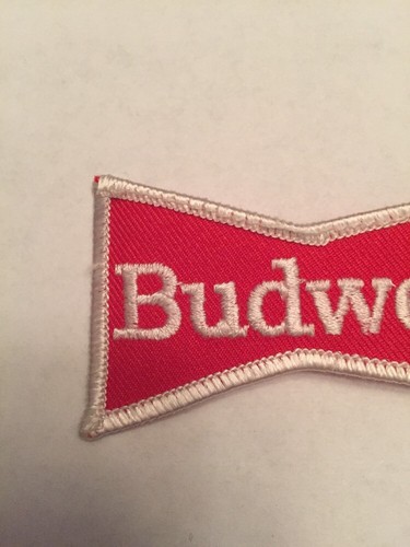 Vintage Embroidered Uniform Patch Budweiser Beer 3 3/4