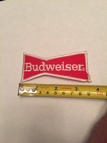 Vintage Embroidered Uniform Patch Budweiser Beer 3 3/4