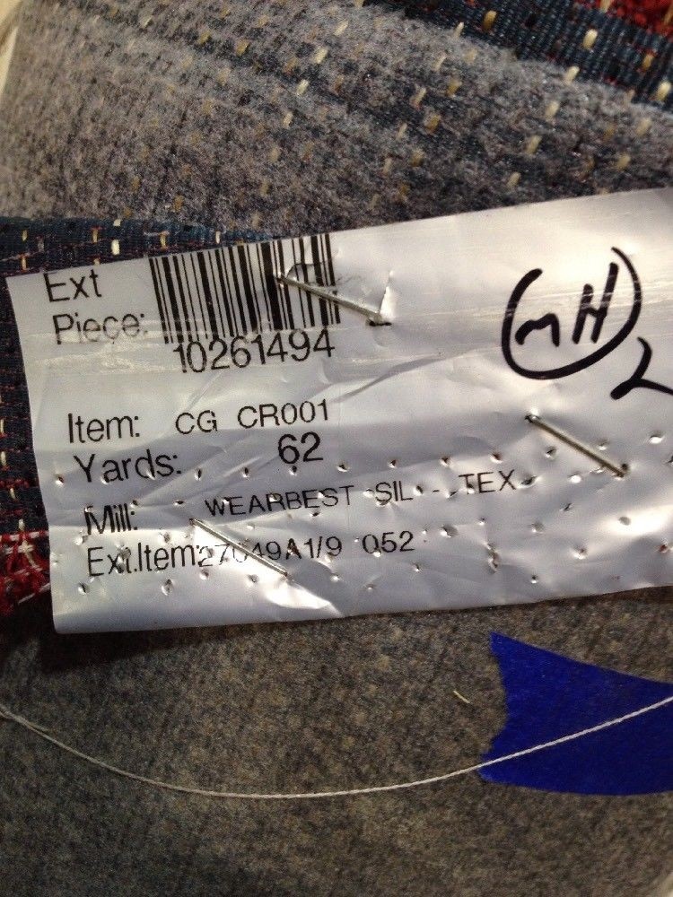 62 YDS Wearbest Sil-tex 27049A1/9 052--CG CR001-- Upholstery Fabric