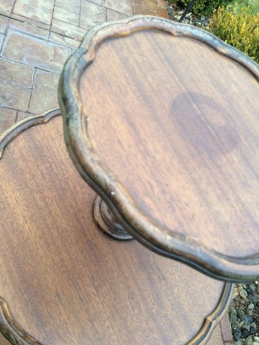 Antique Mahogany 3 Tier Pie Crust Table