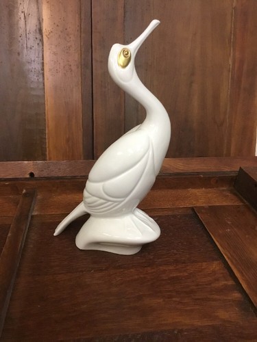 Vintage Royal Dux bird Original Foil Sticker Signed And Numbered