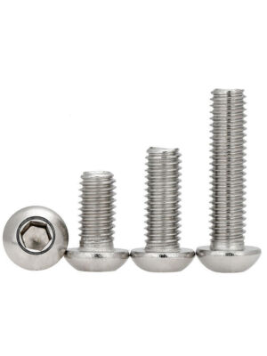 M2 M2.5 M3 M4 M5 M6 M8 Hex Allen Hexagon Socket Button Head Screw Bolt ISO7380