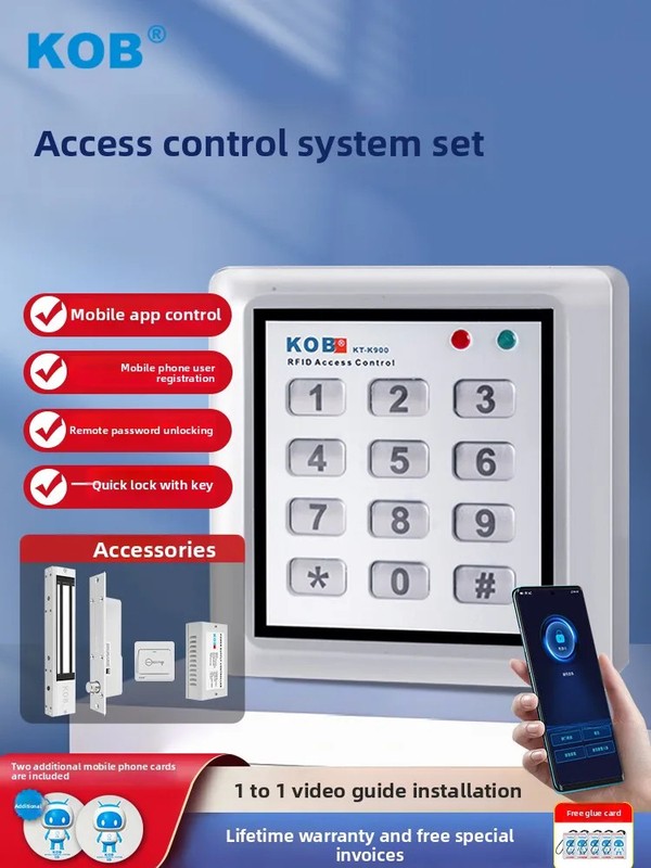 mobile app remote unlocking access control system all-in-one machine card swipin
