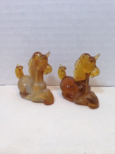 Lot Of 2 Boyd Glass LUCKY the UNICORN #2