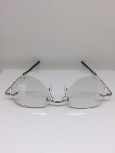 Pre-owned Porsche Design P7003 Titanium Eyeglasses C. A Satin Gold P 7003 Eyewear 52mm In Clear Demo Lenses