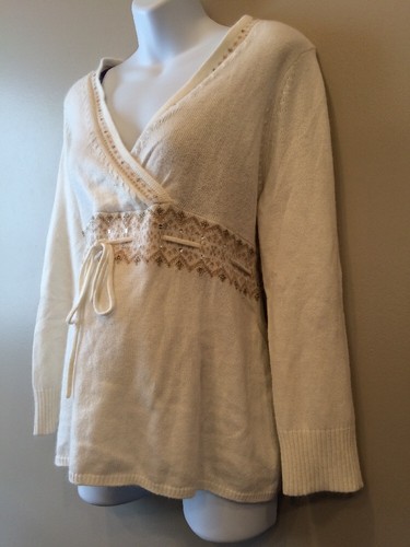 Motherhood Maternity 1X Nursing Sweater And Tie