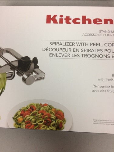 KitchenAid KSM2APC 7 Blade Spiralizer Plus with Peel, Core and Slice