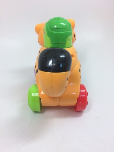 Amazing Animals Push and Go Cheetah Fisher Price Press Turtle Jaguar Baby Toy