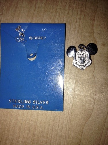 Vintage Sterling Silver Disney Mickey Mouse Charm USA A11