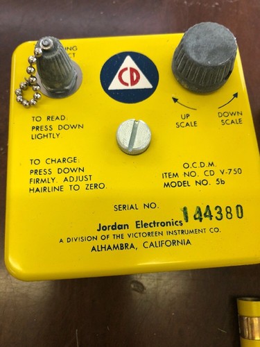 Civil Defense CD V-777 Radiation Detection Set with Original Box- UNTESTED